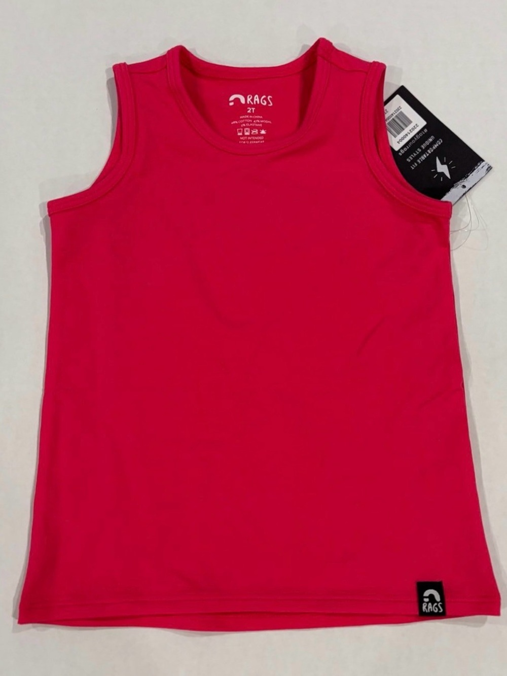 NWT Rags Toddler Tee in Vibrant Hot Pink - 2T